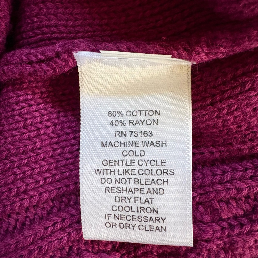 Cupio Rich Purple Cowl Neck Sweater - Picture 4 of 4